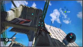 Do niszczenia maszyn proponuję używać opcji rzucania przedmiotami z otoczenia - Rozdział 3 - Ascension City Downtown VII | Akt 1 Bionic Commando - Bionic Commando - poradnik do gry