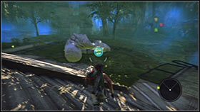 Zbliż się do przepaści i wykonaj skok w stronę widocznej w oddali częściowo zawalonej konstrukcji - Rozdział 1 - Avenue of Heroes | Akt 2 Bionic Commando - Bionic Commando - poradnik do gry