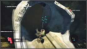 Po zebraniu ukrytego przedmiotu obróć się i podejdź do krawędzi - Rozdział 1 - Ascension City Park II | Akt 2 Bionic Commando - Bionic Commando - poradnik do gry