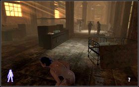 Nie musisz się obawiać, że kolejny szwab #1 zauważy ciało, gdyż w pomieszczeniu jest ciemno - Fade To Grey - Hospital (cz.1) | Opis przejścia Velvet Assassin - Velvet Assassin - poradnik do gry