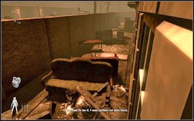 Znajdź teraz wygodną pozycję za którymś meblem, wyceluj spokojnie w snajpera stojącego w oknie naprzeciw i pozbądź się go - The Third Man - Ghetto (cz.2) | Opis przejścia Velvet Assassin - Velvet Assassin - poradnik do gry