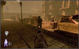 Gdy podejdziesz do głównej ulicy wyświetli się filmik ukazujący wrogiego snajpera - The Third Man - Ghetto (cz.2) | Opis przejścia Velvet Assassin - Velvet Assassin - poradnik do gry