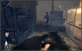 Przejdź przez drzwi, pod którymi jest spora kałuża oraz lampa (ta, którą odłączyłeś wcześniej) - Leave a Light On - Storage (cz.2) | Opis przejścia Velvet Assassin - Velvet Assassin - poradnik do gry