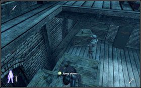 Zabierz z pomieszczenia maskę przeciwgazową (Gas Mask ) #1 , po czym zejdź po drabinie, odłącz zasilanie (bądź zeskocz na skrzynie), gdzie zabijesz kolejnego Niemca #2 - Leave A Light On - Docks (cz.2) | Opis przejścia Velvet Assassin - Velvet Assassin - poradnik do gry