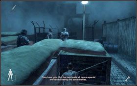 Przed Tobą trzech przeciwników - Leave A Light On - Docks (cz.1) | Opis przejścia Velvet Assassin - Velvet Assassin - poradnik do gry