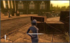 Gdy wyjdziesz z piwnicy skieruj się do bramki po lewej - Death Of The Butcher - Cathedral | Opis przejścia Velvet Assassin - Velvet Assassin - poradnik do gry