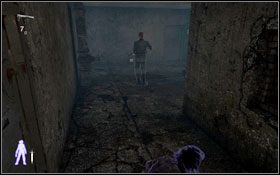 Kolejne drzwi zaprowadzą Cię do sporego pomieszczenia ze sporą liczbą skrzyń oraz trzema drzwiami (wykluczając te, którymi wszedłeś) - The Lost - Fuel Storage (cz.1) | Opis przejścia Velvet Assassin - Velvet Assassin - poradnik do gry