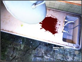 Na metalowym stole po przeciwnej stronie pomieszczenia znajdujemy woreczek z proszkiem (powder revealer) #1 , a także narzędzie chirurgiczne (surgical instrument) #2 - Rozdział III - Paloma (cz.2) | Opis Przejścia | Still Life 2 - Still Life 2 - poradnik do gry