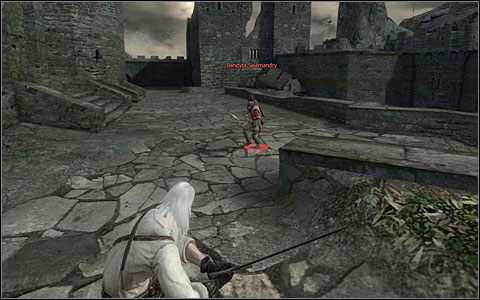 Do łucznika (M1 - Dziedziniec Kaer Morhen cd. | Prolog | Solucja Wiedźmin - Wiedźmin: Edycja Rozszerzona - poradnik do gry