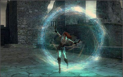 Gdy Przeraza padnie, na dziedziniec teleportuje się ranna Triss - Walka z przerazą | Prolog | Solucja Wiedźmin - Wiedźmin: Edycja Rozszerzona - poradnik do gry