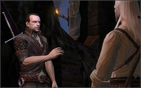 Przed wejściem do kuchni spotkasz Lamberta (M2 - Opuszczamy Kaer Morhen | Prolog | Solucja Wiedźmin - Wiedźmin: Edycja Rozszerzona - poradnik do gry