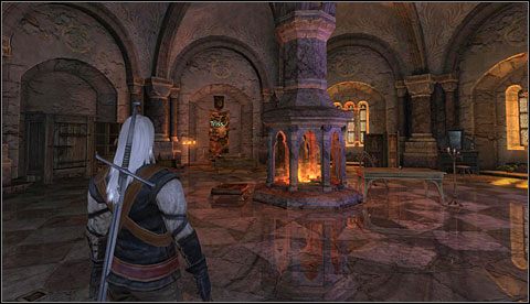 W czasie Twojej medytacji Triss została przeniesiona do swojego pokoju - Wnętrze Kaer Morhen - piętro | Prolog | Solucja Wiedźmin - Wiedźmin: Edycja Rozszerzona - poradnik do gry