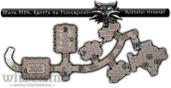 Potwory: Ghule , Ozzrel - Mapa M6 - Krypta na Podgrodziu | Rozdział 1 | Solucja Wiedźmin - Wiedźmin: Edycja Rozszerzona - poradnik do gry