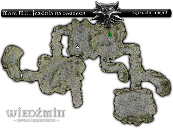 1 - Mapa 11 - Jaskinia na Bagnach | Rozdział 2 | Solucja Wiedźmin - Wiedźmin: Edycja Rozszerzona - poradnik do gry