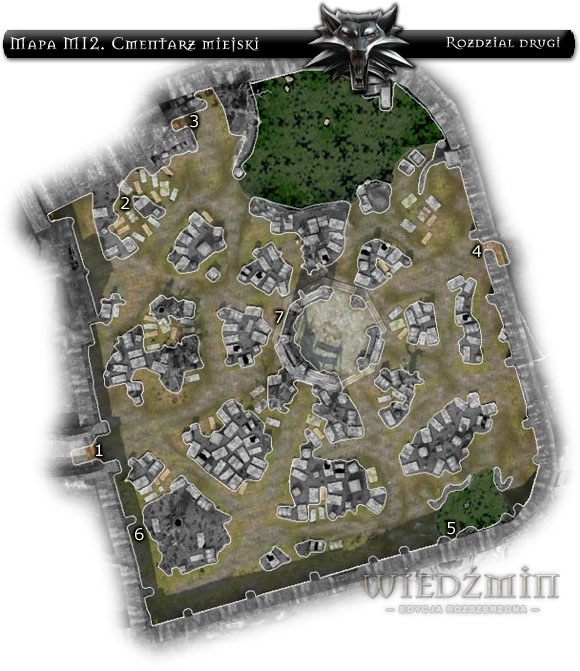 Cmentarz jest lokacją niebezpieczną przez całą dobę - Mapa 12 - Cmentarz Miejski | Rozdział 2 | Solucja Wiedźmin - Wiedźmin: Edycja Rozszerzona - poradnik do gry