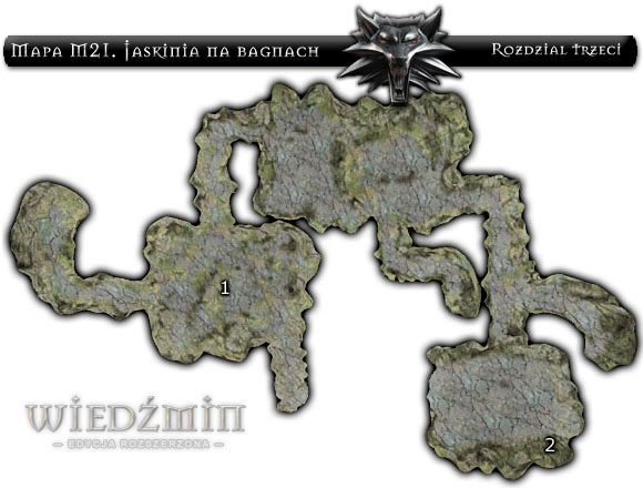 1 - Mapa M21 - Jaskinia na Bagnach | Rozdział 3 | Solucja Wiedźmin - Wiedźmin: Edycja Rozszerzona - poradnik do gry