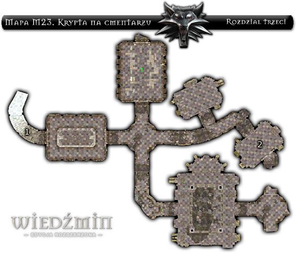 1 - Mapa M23 - Krypta na Cmentarzu | Rozdział 3 | Solucja Wiedźmin - Wiedźmin: Edycja Rozszerzona - poradnik do gry