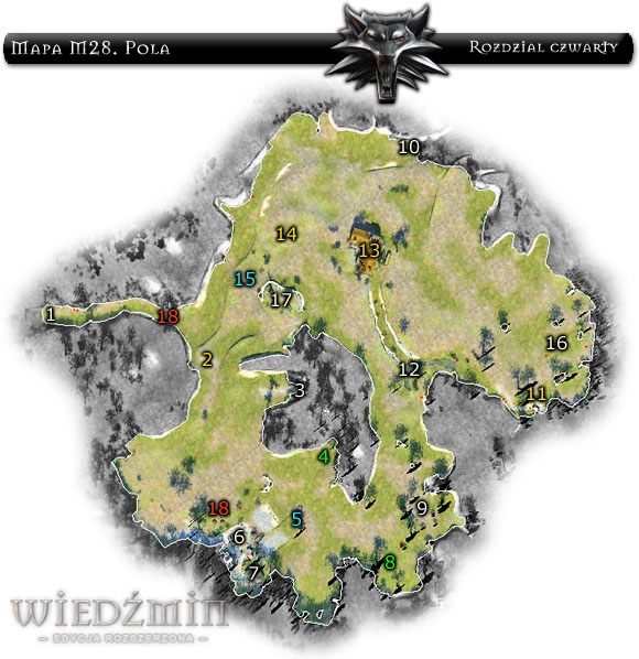 Pola są lokacją zawsze niebezpieczną - Mapa M28 - Pola | Rozdział 4 | Solucja Wiedźmin - Wiedźmin: Edycja Rozszerzona - poradnik do gry