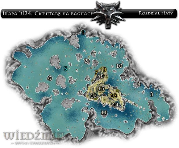 Niezależnie od tego, po czyjej stronie walczyłeś w Starej Wyzimie, po wejściu na bagna (i po ubiciu pierwszych kilku potworów) przejdzie Ci z odsieczą Zakon pod wodzą Wielkiego Mistrza, Jakuba - Mapa M34 - Cmentarz na bagnach | Rozdział 5 | Solucja Wiedźmin - Wiedźmin: Edycja Rozszerzona - poradnik do gry