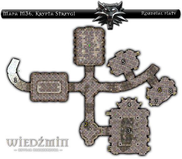 1 - Mapa M36 - Krypta Strzygi | Rozdział 5 | Solucja Wiedźmin - Wiedźmin: Edycja Rozszerzona - poradnik do gry