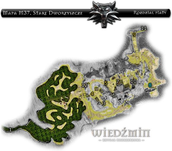 1 - Mapa M37 - Stare Dworzyszcze | Rozdział 5 | Solucja Wiedźmin - Wiedźmin: Edycja Rozszerzona - poradnik do gry