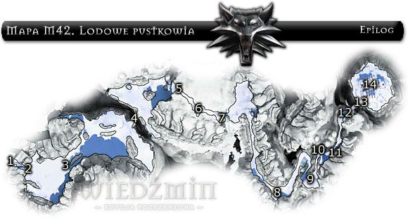 1 - Mapa M42 - Lodowe Pustkowia | Epilog | Solucja Wiedźmin - Wiedźmin: Edycja Rozszerzona - poradnik do gry