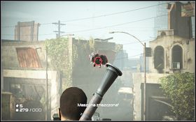 Podejdź do karabinu maszynowego [1] zamontowanego na murze i zacznij ostrzeliwać latające maszyny nieprzyjaciela [2] - Rozdział 2 - Dzięki Bogu (cz.3) | Opis przejścia | Terminator Ocalenie - Terminator: Ocalenie - poradnik do gry