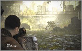 Zniszcz je [1] wychylając się zza ukrycia - Rozdział 4 - Widoki (cz.1) | Opis przejścia | Terminator Ocalenie - Terminator: Ocalenie - poradnik do gry