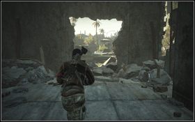 Po zejściu na dół wyjdź na zewnątrz i przebiegnij przez ulicę [1] - Rozdział 4 - Widoki (cz.5) | Opis przejścia | Terminator Ocalenie - Terminator: Ocalenie - poradnik do gry