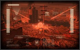 Drugie ostrzelaj z działek [1] , jednak pamiętaj o strzelaniu seriami, ponieważ inaczej przegrzejesz swoją broń - Rozdział 7 - Angie (cz.3) | Opis przejścia | Terminator Ocalenie - Terminator: Ocalenie - poradnik do gry