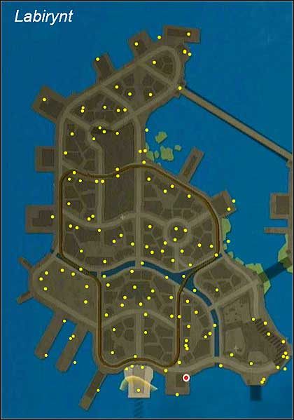 2 - Rozmieszczenie odłamków | Mapy | inFamous - inFamous - poradnik do gry