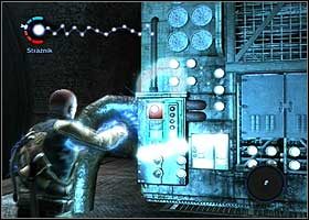 Przeskakuj po zarwanych kładkach ostrożnie dalej - Spacer po dachach | Nazwano was kiedyś terrorystami | inFamous - inFamous - poradnik do gry