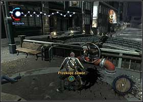 Fontanna Smitha wypełniona jest czarną wodą, a wokół niej znajduje się pełno chorych - Gry umysłowe | Nazwano was kiedyś terrorystami | inFamous - inFamous - poradnik do gry