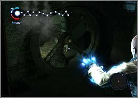 Kawałek dalej po raz kolejny będziesz miał okazję użyć nowej mocy - Brak Ochrony | Członek rodziny | inFamous - inFamous - poradnik do gry