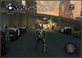 Kiedy helikopter zawiśnie ponad Johnem, nie ociągaj się, tylko od razu zeskocz z budynku - Ujawnienie tajemnic | Stary, siwy człowiek | inFamous - inFamous - poradnik do gry