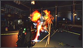 Docelowo musisz doprowadzić do zniszczenia golema, co spowoduje ponowne pojawienie się dobrze poznanego już ducha - Etap 1 - Hotel Sedgewick (cz.2) | Opis przejścia Ghostbusters The Video Game - Ghostbusters: The Video Game - poradnik do gry