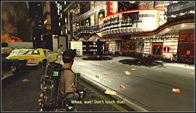 Wykonaj naturalnie skan nowej kreatury, po czym przystąp do walk - Etap 2 - Times Square (cz.1) | Opis przejścia Ghostbusters The Video Game - Ghostbusters: The Video Game - poradnik do gry