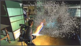 Uważaj, gdyż przy próbie otwarcia drzwi napadnięty zostaniesz przez kolejne bestie - Etap 2 - Times Square (cz.2) | Opis przejścia Ghostbusters The Video Game - Ghostbusters: The Video Game - poradnik do gry