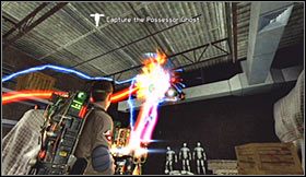 Możesz już wejść do windy, z użyciem której przetransportowany zostaniesz na inne piętro - Etap 4 - Muzeum historii (cz.1) | Opis przejścia Ghostbusters The Video Game - Ghostbusters: The Video Game - poradnik do gry