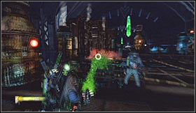 W dalszej fazie walk pojawią się także dwie inne odmiany duchów - Black Slime Fiend i Black Slime Ghost - Etap 4 - Muzeum historii (cz.3) | Opis przejścia Ghostbusters The Video Game - Ghostbusters: The Video Game - poradnik do gry