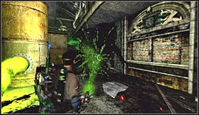 Skieruj się w stronę windy i użyj jej do przedostania się na wyższy balkonik - Etap 6 - Zaginiona wyspa (cz.3) | Opis przejścia Ghostbusters The Video Game - Ghostbusters: The Video Game - poradnik do gry