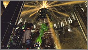 Musisz teraz biegać po całym tym balkoniku, dzięki czemu Twoi koledzy będą mogli prowadzić spokojny ostrzał bestii - Etap 6 - Zaginiona wyspa (cz.3) | Opis przejścia Ghostbusters The Video Game - Ghostbusters: The Video Game - poradnik do gry