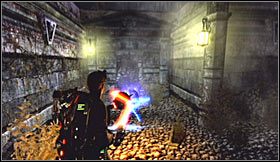 Zacznij oczywiście od zeskanowania biegnącego w Twoją stronę Grave Monstera - Etap 7 - Cmentarz w Central Parku (cz.2) | Opis przejścia Ghostbusters - Ghostbusters: The Video Game - poradnik do gry