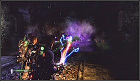 W dalszej fazie walk do zabawy dołączą aniołki - Etap 7 - Cmentarz w Central Parku (cz.4) | Opis przejścia Ghostbusters - Ghostbusters: The Video Game - poradnik do gry