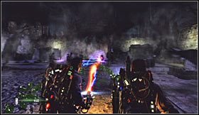 Musisz teraz zlokalizować dwa świecące obiekty, które pozostały po zlikwidowanych olbrzymach - Etap 7 - Cmentarz w Central Parku (cz.4) | Opis przejścia Ghostbusters - Ghostbusters: The Video Game - poradnik do gry