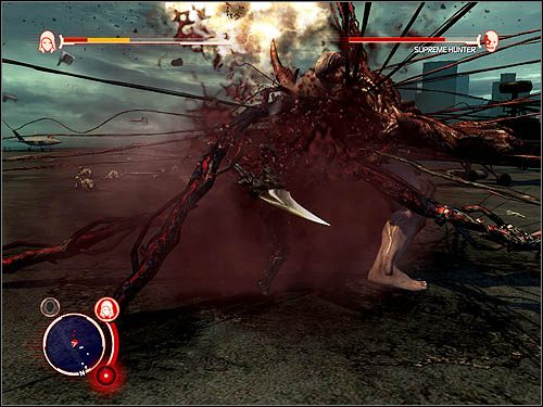 Ponieważ trochę ciężko tutaj mieć pełne zdrowie i dostęp do kilku ataków dewastujących, można podejść do tego zadania w sposób ryzykowny, aczkolwiek bardzo skuteczny - One Thousand Suns | Opis przejścia Prototype - Prototype - poradnik do gry