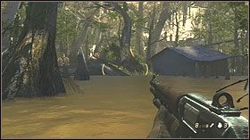 Dostań się na drugi koniec tunelu, idź w stronę szerokiego budynku i wyeliminuj wszystkich wrogów - Cocordie, Louisiana | Opis przejścia SP w Resistance 2 - Resistance 2 - poradnik do gry