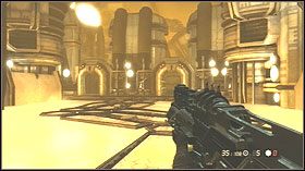 Skręć w lewo, przejdź za żółtą szybę i pokonaj wrogów - Chicxulub Crater, Mexico | Opis przejścia SP w Resistance 2 - Resistance 2 - poradnik do gry