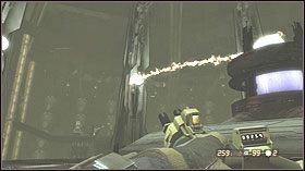 Po scence idź po tej samej kładce na której były kopuły - Chicxulub Crater, Mexico | Opis przejścia SP w Resistance 2 - Resistance 2 - poradnik do gry