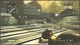 Biegnij cały czas na wprost aż zobaczysz działka - Orick, California | Opis przejścia Coop | Resistance 2 - Resistance 2 - poradnik do gry